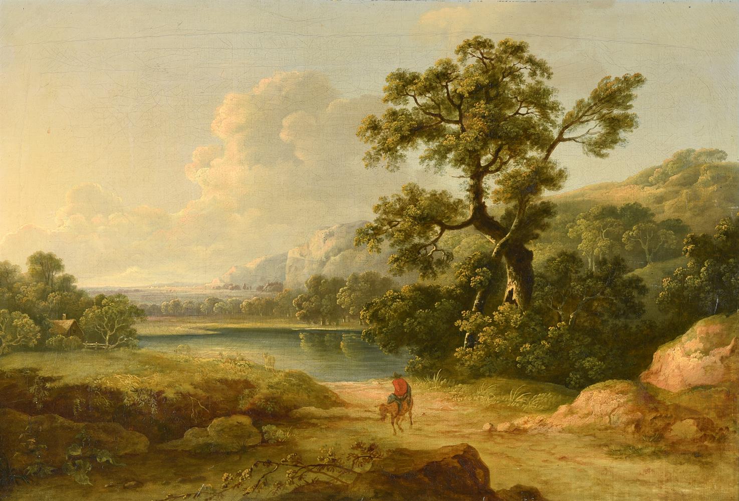 Follower of Joris van der Haagen, Figure in a landscape