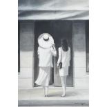 λ Lincoln Seligman (British b.1950), Two Ladies Looking in a Window
