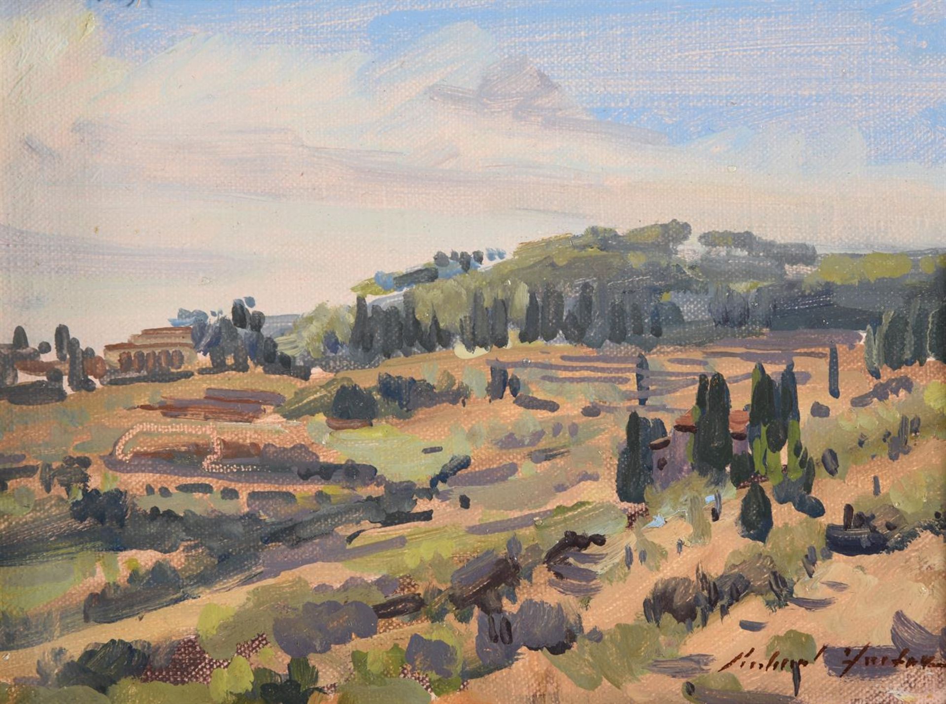 λ Richard Foster (British b. 1945), Lucca landscape