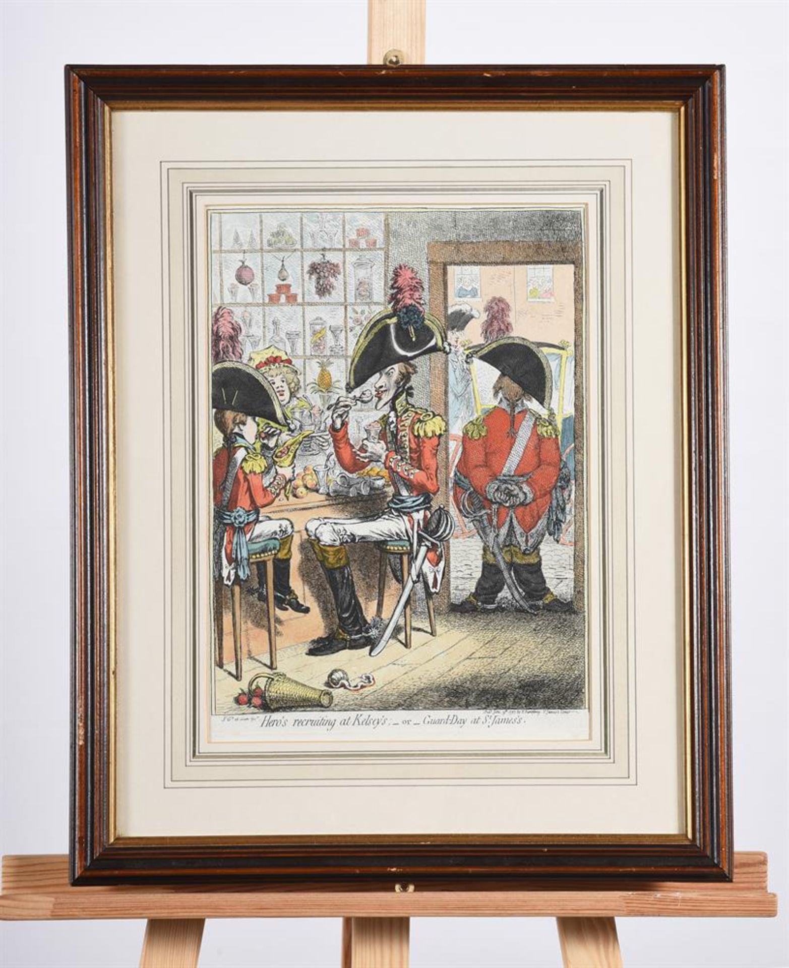 After James Gillray, Hero's Recruiting at Kelsey's or Guard-day at St. James's - Image 5 of 8