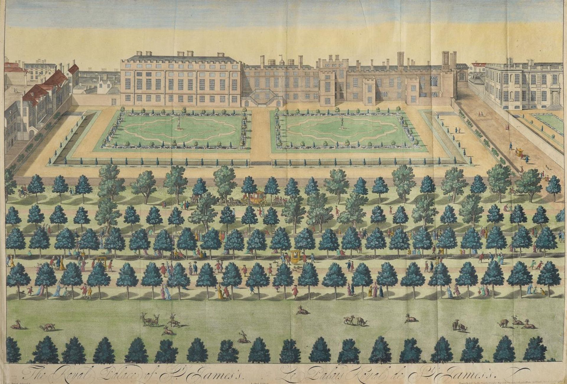 John Sturt (British 1658-1730), after Robert Inglish, The Royal palace of St. James
