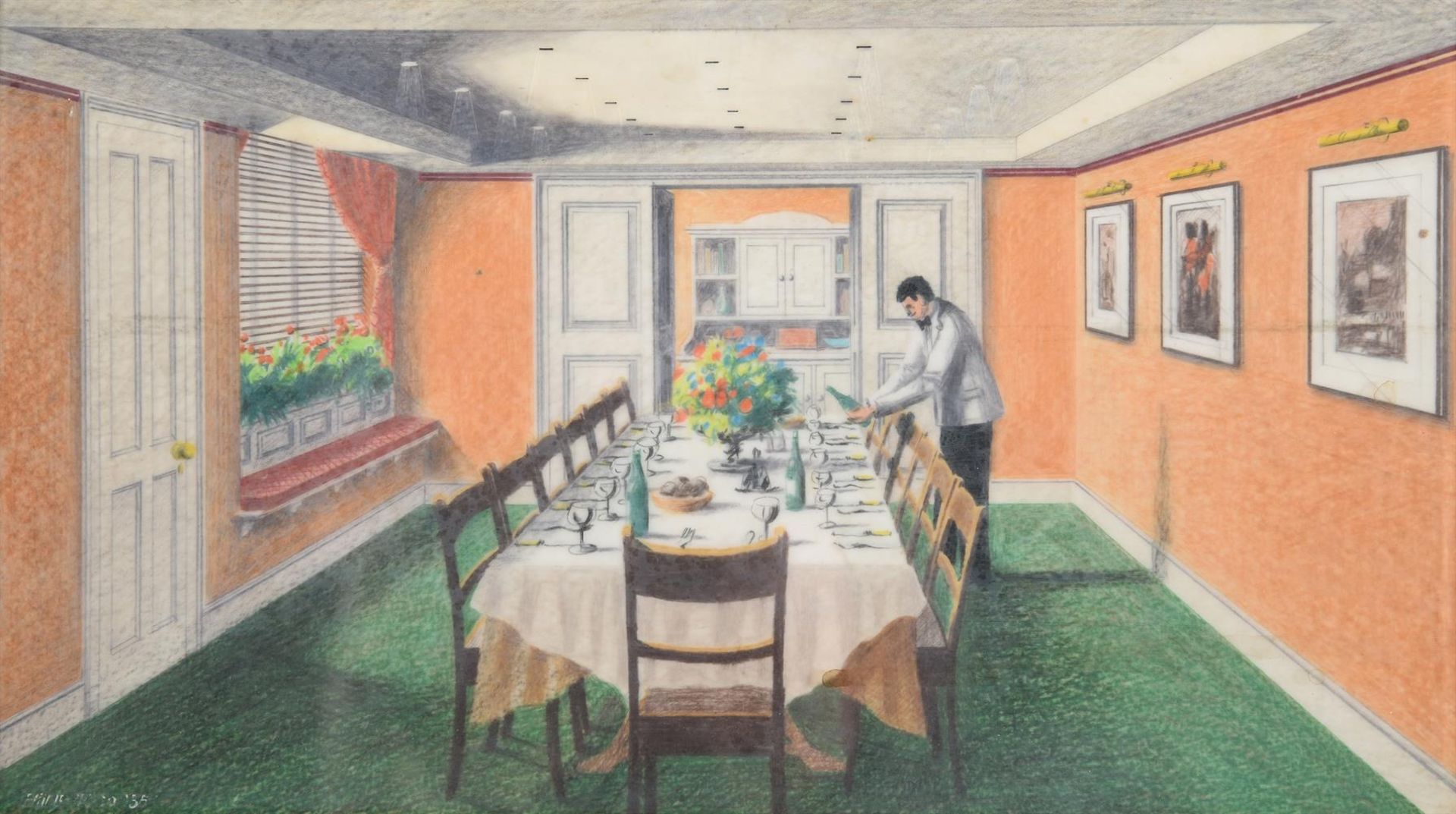 λ Michael Stiff (British 20th century), Views of Green's Restaurant - Image 7 of 14