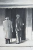λ Lincoln Seligman (British b. 1950), Two Gentleman Looking in a window