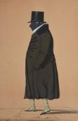 English School (19th century), Man in an overcoat