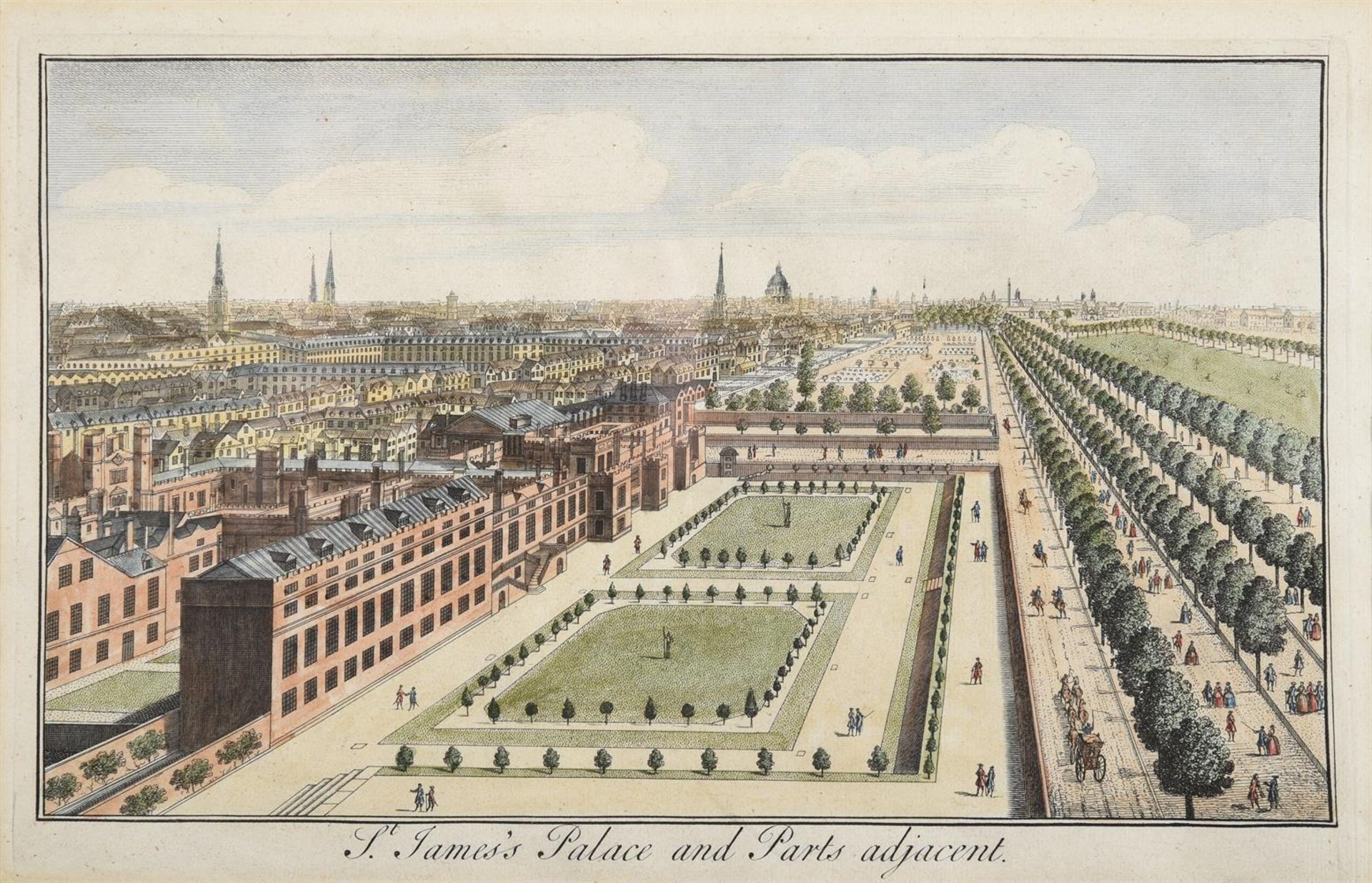 John Sturt (British 1658-1730), after Robert Inglish, The Royal palace of St. James - Image 2 of 10
