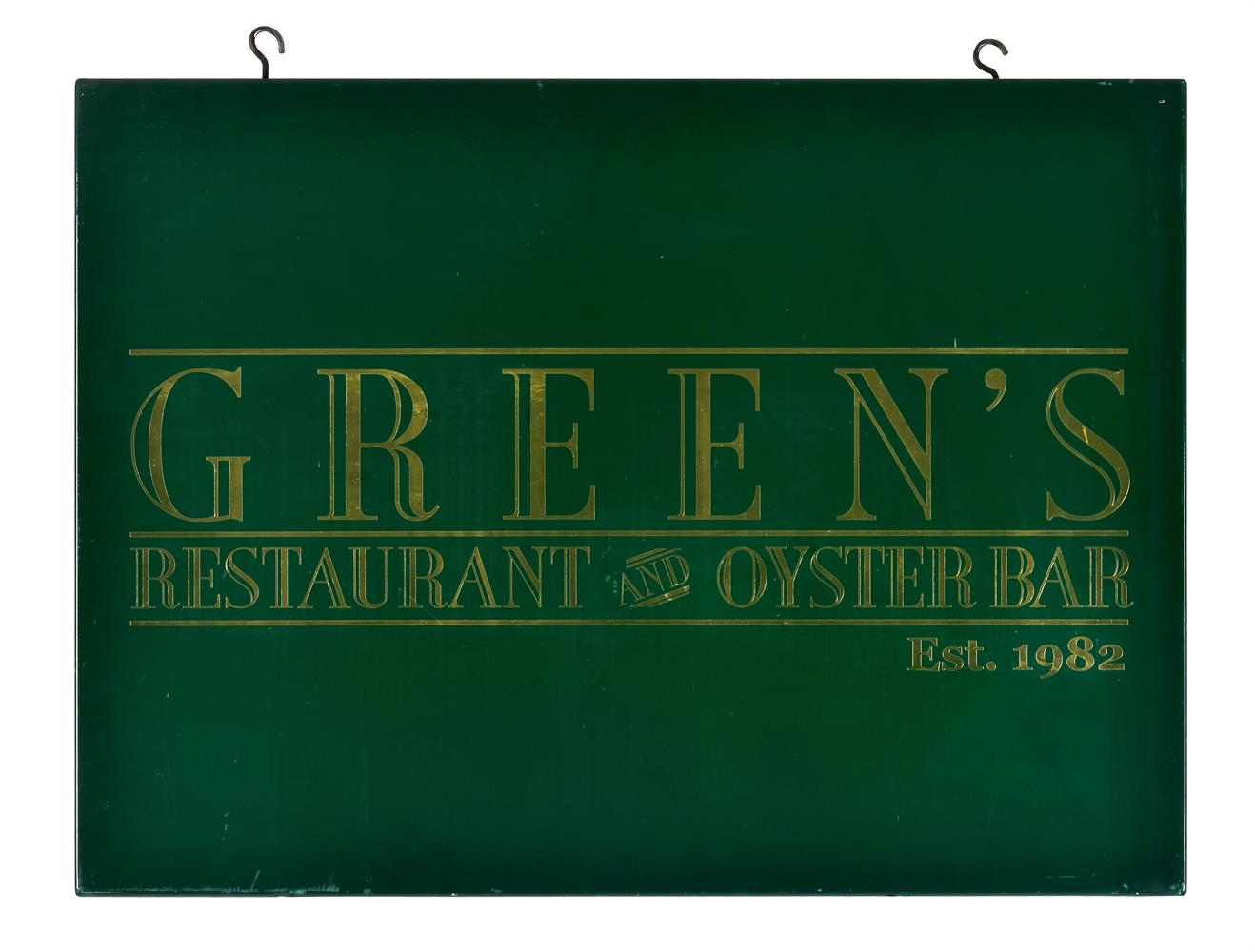 Green's Restaurant sign