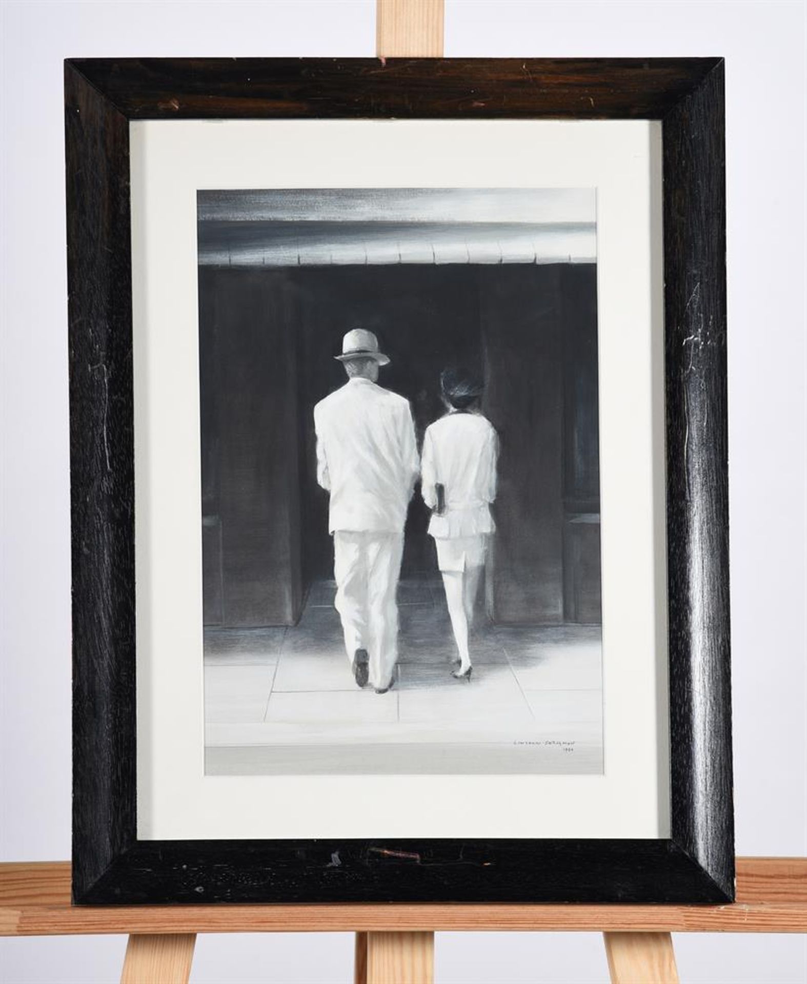 λ Lincoln Seligman (British b. 1950), Couple entering the restaurant - Image 2 of 2