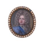 Circle of Charles Boit (Swedish 1663-1727), A gentleman, wearing blue coat