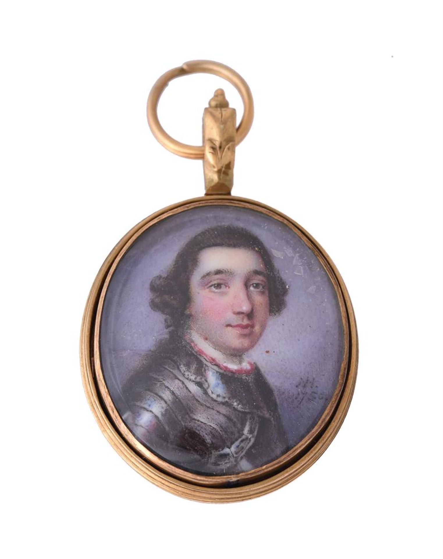 Nathaniel Hone (British 1718-1784), A gentleman, wearing armour