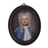 French School (early 18th century), A gentleman, wearing blue coat