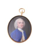 Attributed to Gervase Spencer (British c. 1715-1763), A gentleman, wearing blue coat