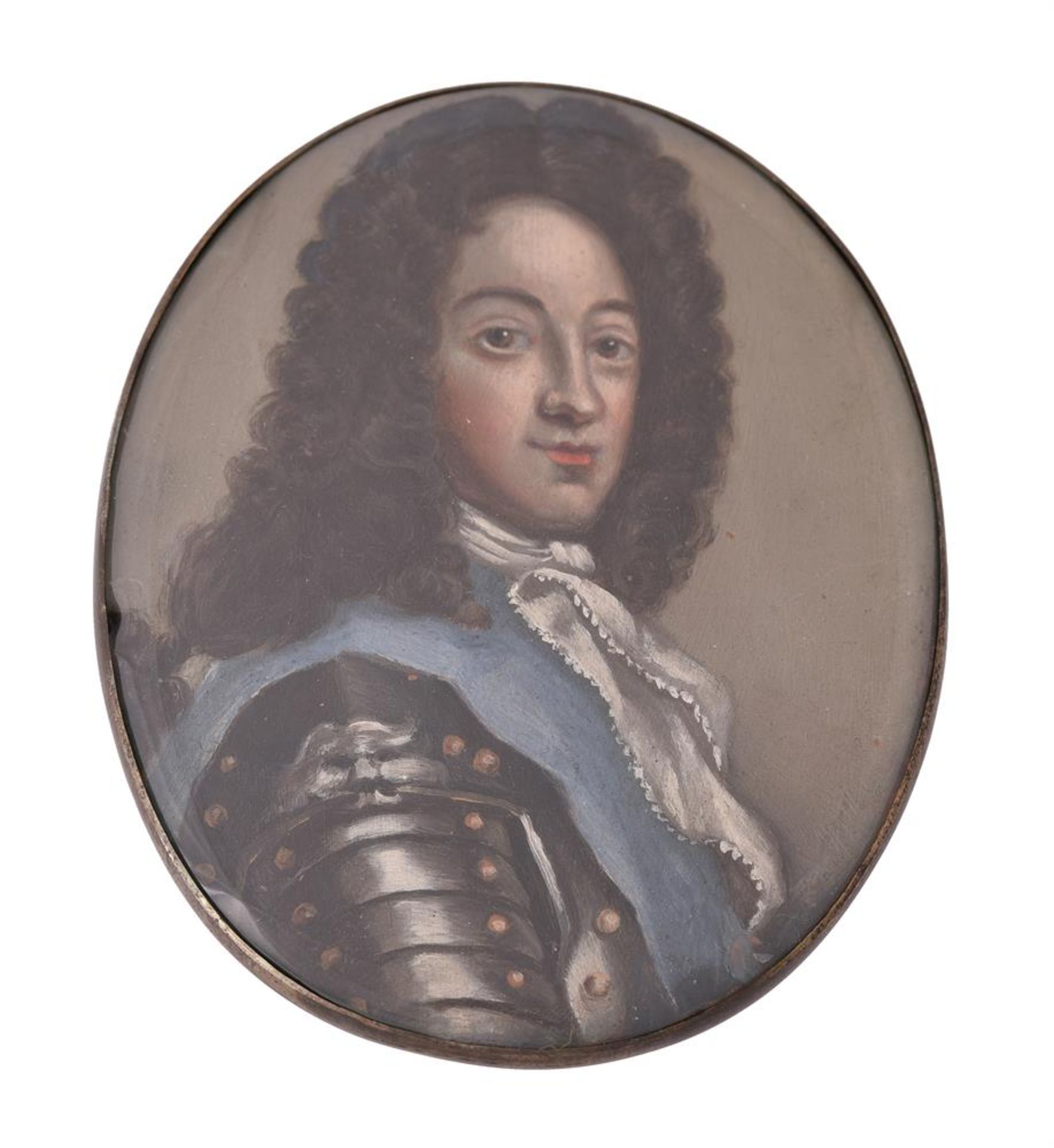 English School (18th century), A gentleman, wearing armour