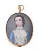 Gervase Spencer (British 1715-1763), A lady, wearing white dress
