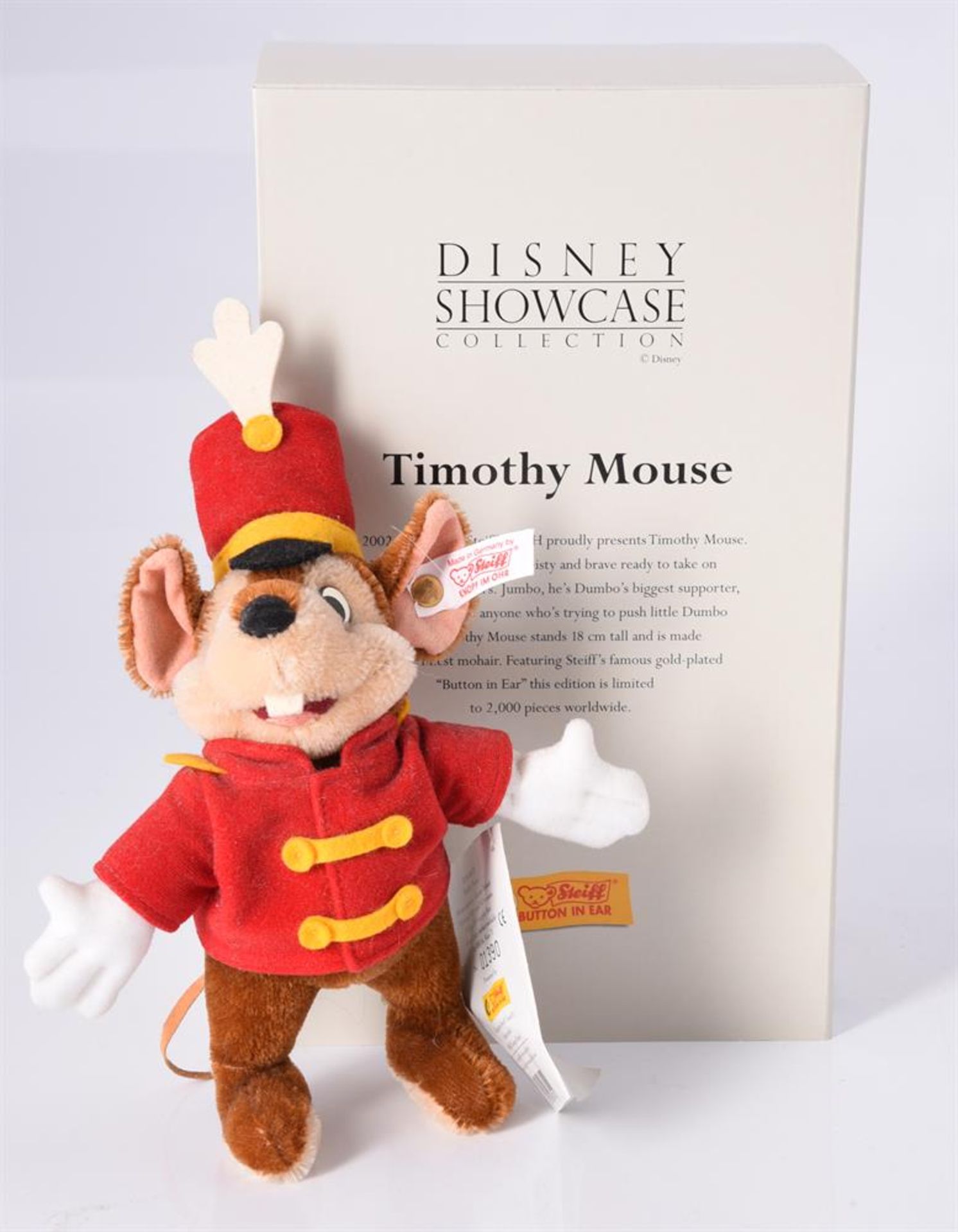 STEIFF, DUMBO AND TIMOTHY MOUSE, 00556 and 01390, DISNEY SHOWCASE COLLECTION, CIRCA 2002 - Bild 7 aus 7