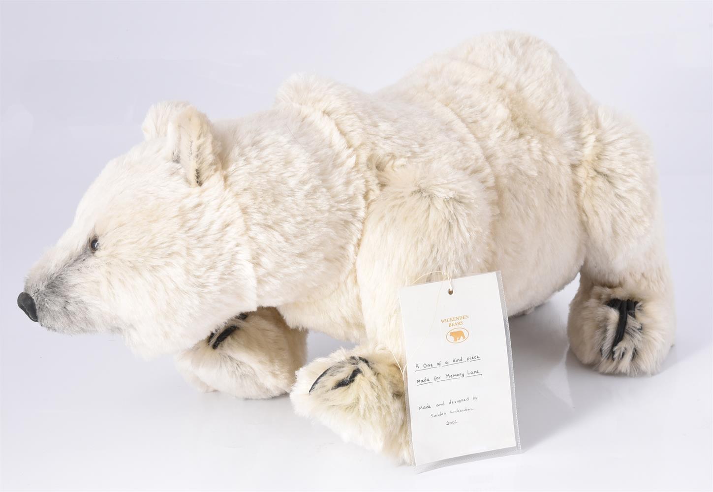 WICKENDEN BEARS, BY SANDRA WICKENDEN, ONE OF A KIND PIECE, POLAR BEAR, CIRCA 2001 - Bild 2 aus 3