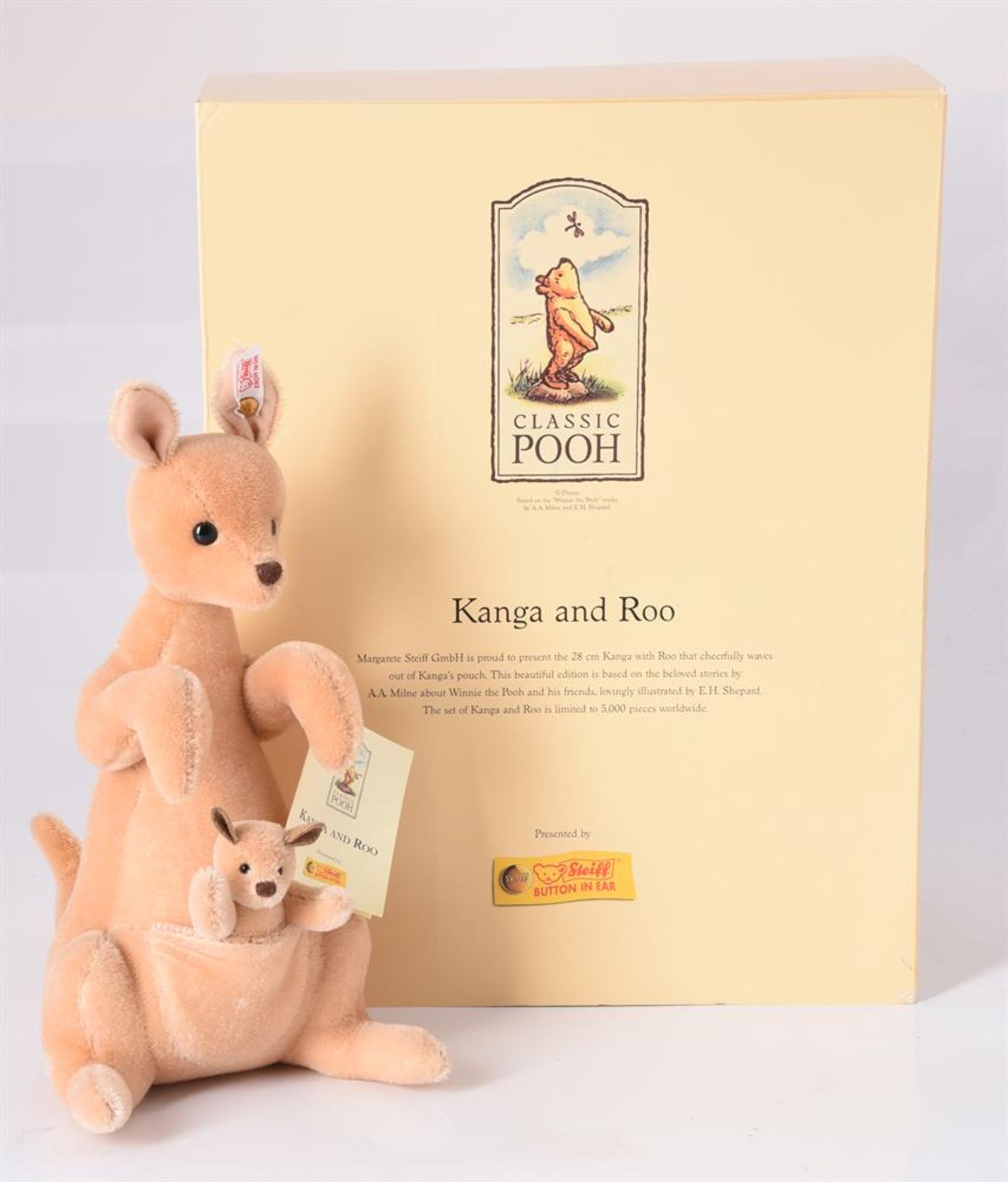 STEIFF, KANGA AND ROO, 02268, CLASSIC POOH COLLECTION, CIRCA 2012 - Image 2 of 2