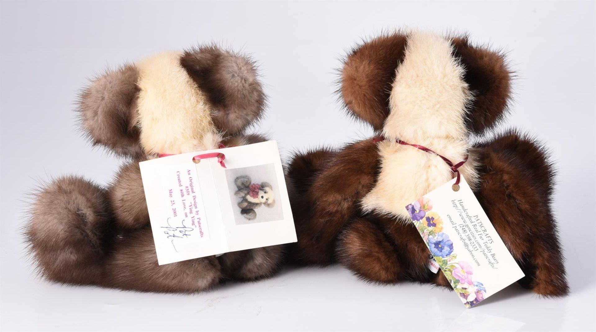 PATSCRAFTS, TWO FUR PANDA BEARS - Bild 3 aus 3