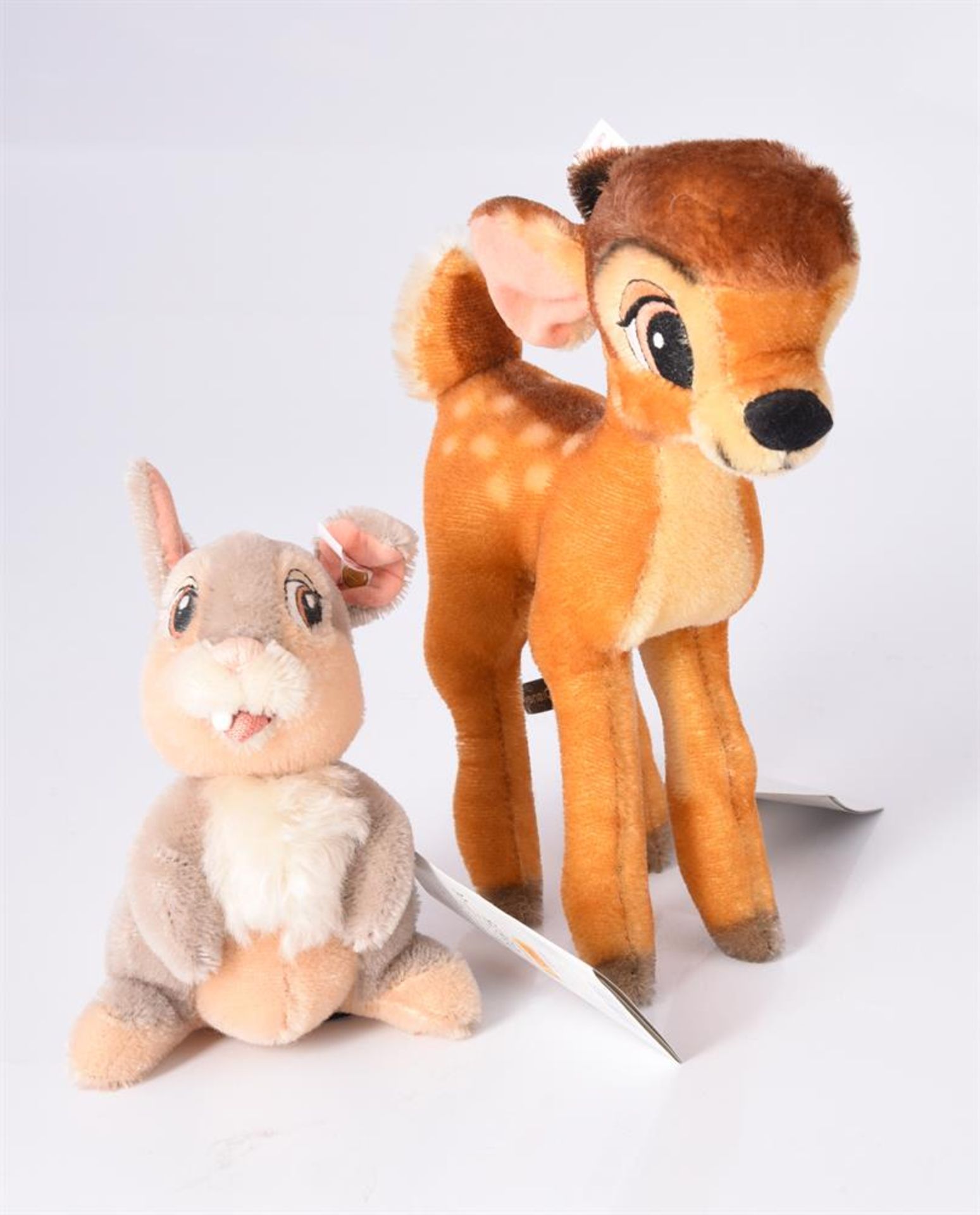STEIFF, BAMBI AND THUMPER, 01946 and 01675, DISNEY SHOWCASE COLLECTION, CIRCA 2002