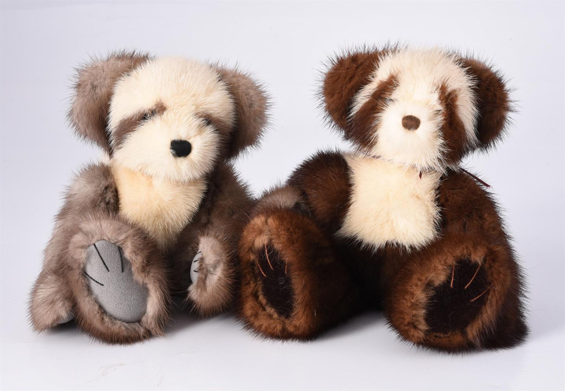 PATSCRAFTS, TWO FUR PANDA BEARS