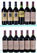 Mixed case of Fine Classed Growth Bordeaux 1990-2001