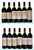 Mixed Case of Classed Growth/ 2nd Wines and Grand Cru Bordeaux 1983 -1995