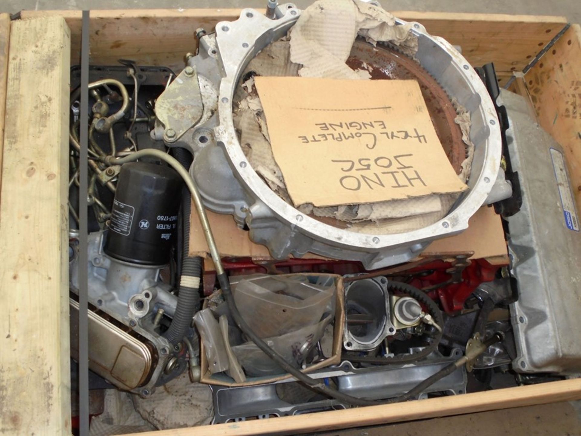 Hino J05C 4 cylinder diesel engine dismantled. - Image 2 of 4