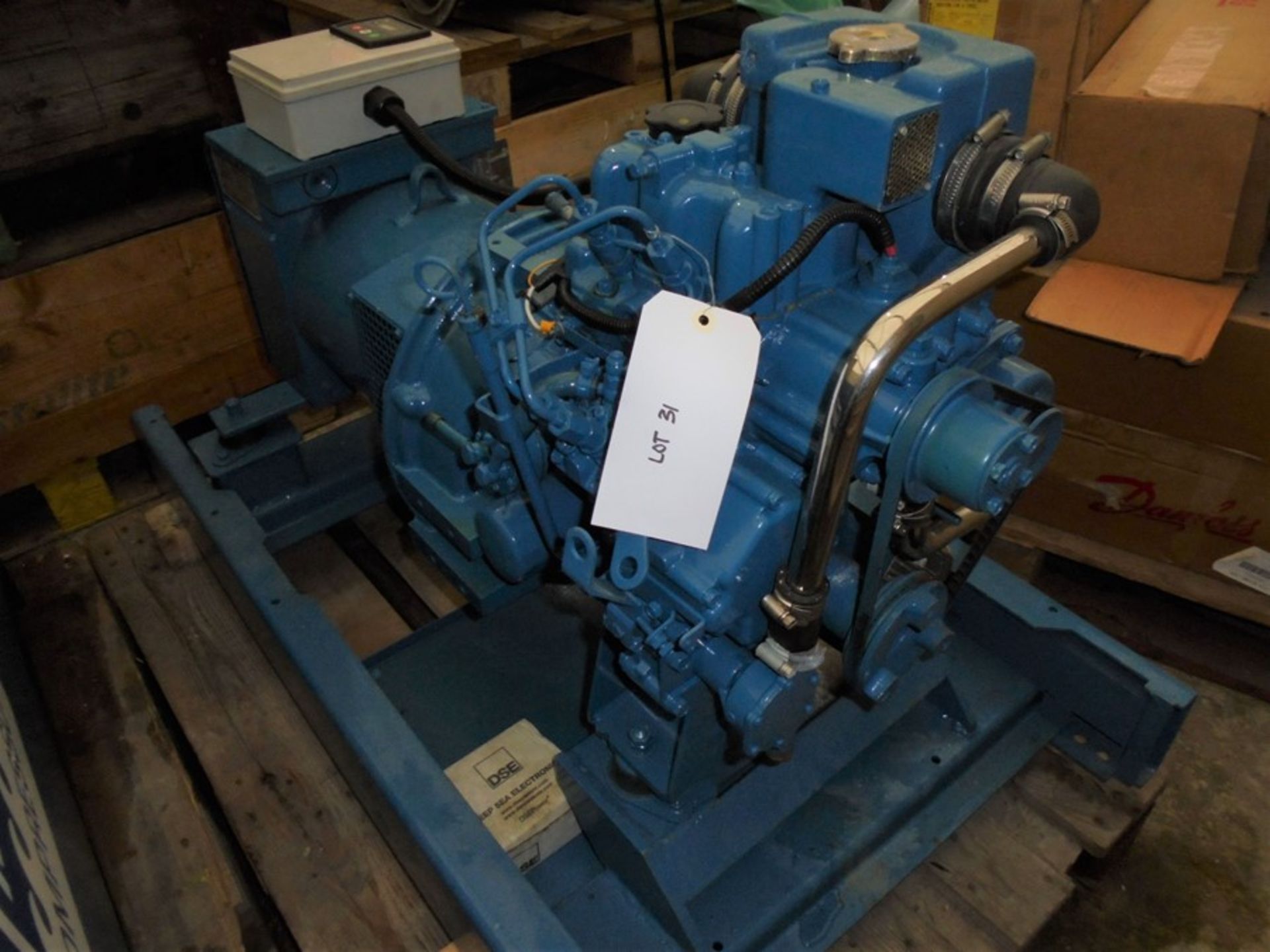 New 2 cylinder Perkins 10kva marine generator. - Image 2 of 4