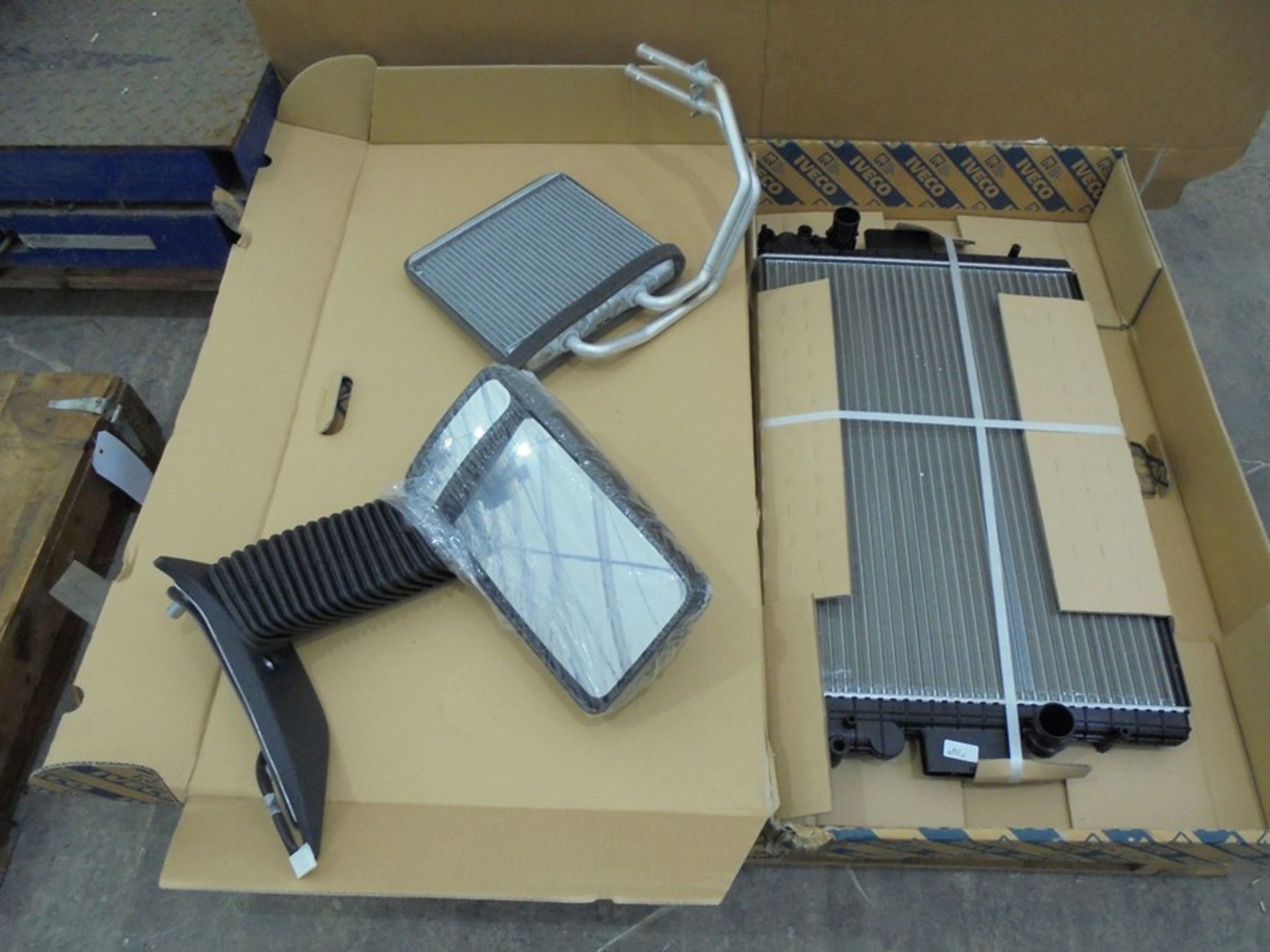 New Iveco spares, radiators (x2), intercooler and mirror. - Image 3 of 3