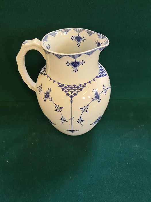 Large Furnivals Denmark pattern water jug. - Image 3 of 3