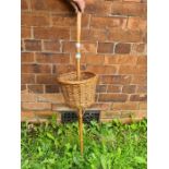 Wicker mushroom pickers basket.