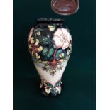 A large Moorcroft Oberon pattern vase, designed by Rachel Bishop circa 1993, 31cm tall.