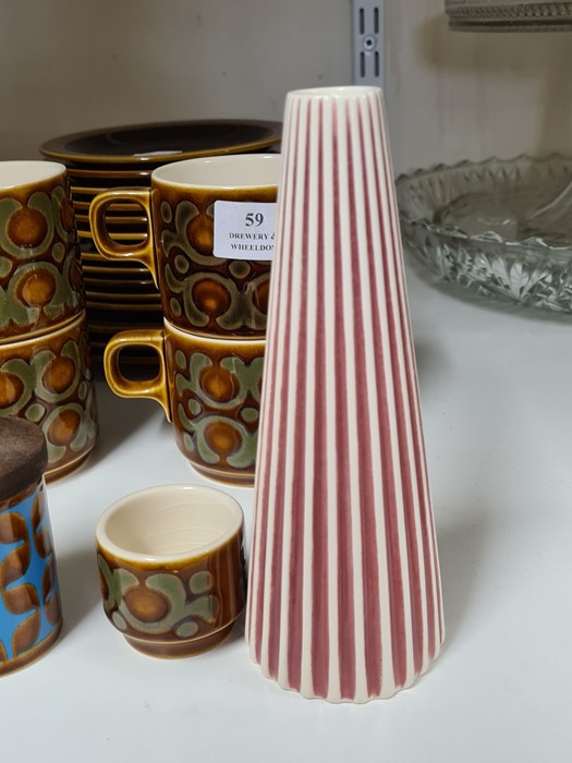 Quantity of 1970's Studio ware crockery to include Hornsea Bronte teawares, Denby teawares, etc. - Image 3 of 4