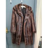 Vintage mink fur jacket and a three quarter fur coat.