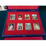 Set of 8 Slade Hampton & Sons 22ct gold Raphael miniatures, no. 009 of 250 numbered sets, Raphaels