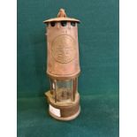 An Eccles type SL miners safety lamp.