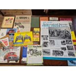 Box lot of assorted farming, trucking and driving pamphlets and ephemera together with various