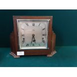 1930's mahogany cased art deco style Garrard chiming mantle clock.