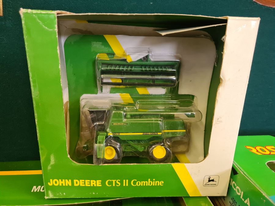 Britains John Deere mower conditioner 635 (part missing), ERTL John Deere CTS11 combine and Agricola - Image 3 of 4