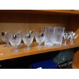 Set of 6 Edinburgh crystal Appin T601 gin and tonic glasses, 4 x Appin highball tumblers and a set