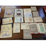 Box lot of assorted tea card albums, various subjects and a quantity of loose tea cards. Viewing
