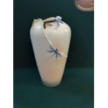 Franz china dragonfly vase (damaged dragonfly tail as pictured).