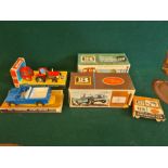 Britains Massey Ferguson tractor 135 in original box and all purpose Land Rover.