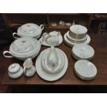 Royal Doulton Flirtation pattern tea and dinner service 6 place setting, comprising 49 pieces