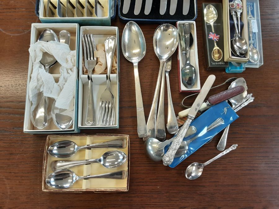 Assorted cased and loose EPNS cutlery. - Image 3 of 4