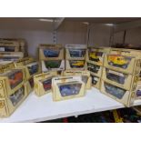 19 x boxed Matchbox Models of Yesteryear commercial vehicles.