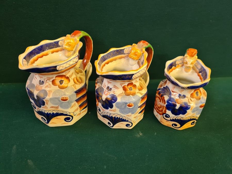Set of 3 graduated ironstone jugs, similar bowl, novelty match vesta and various Victorian and later - Image 8 of 8