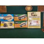 6 x Corgi die cast buses, all mint in boxes, Bedford OB Southern National, Bedford OB Howards Tours,