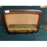 1950's Philips 341A bakelite cased valve radio.