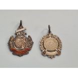 2 silver darts medallions.