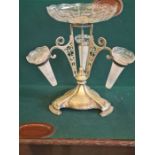 An EPNS Walker & Hall epergne table centrepiece 15" tall.